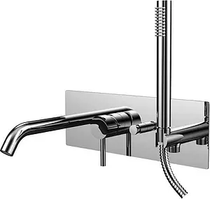 Смеситель для ванны скрытого монтажа Paffoni Light хром LIG001CR Смеситель для ванны скрытого монтажа Paffoni Light хром LIG001CR, 1