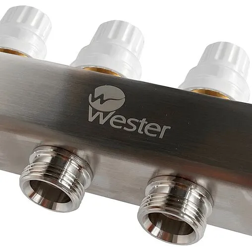 Группа коллекторная с расходомерами 6 отводов 1&quot;в/в x ¾&quot;ек Wester MUFS6134
