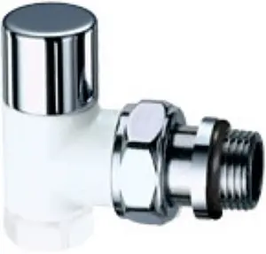 Вентиль запорный угловой ½" в/н LadyFAR белый/серебро FL 0139 12P Вентиль запорный угловой ½" в/н LadyFAR белый/серебро FL 0139 12P, 1