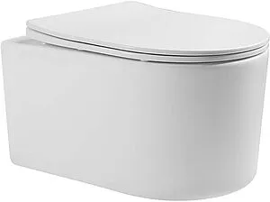 Унитаз подвесной безободковый Aquatek Мия белый AQ2004-00, 1