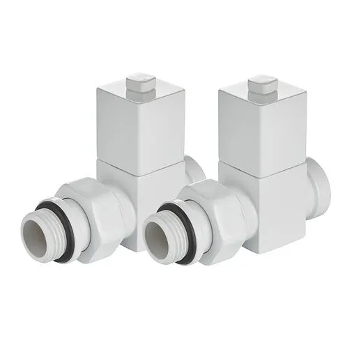 Комплект вентилей запорных прямых ½" в/н Royal Thermo Cube белый RTE 56.0005 Комплект вентилей запорных прямых ½" в/н Royal Thermo Cube белый RTE 56.0005