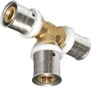 Тройник пресс соединительный 16мм x 16мм x 16мм Comisa 87.18.160 Тройник пресс соединительный 16мм x 16мм x 16мм Comisa 87.18.160, 2