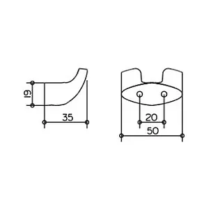 Крючок двойной Keuco Edition Palais хром 40015010000 Крючок двойной Keuco Edition Palais хром 40015010000, 5