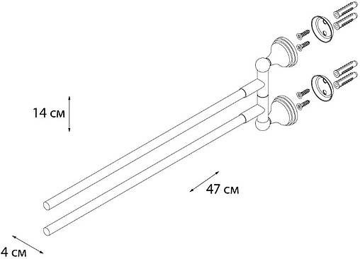 Полотенцедержатель Grampus Laguna хром GR-7802A