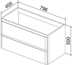 Тумба-умывальник подвесная BelBagno ALBANO 80 Bianco Lucido ALBANO-800-2C-SO-BL+ Тумба-умывальник подвесная BelBagno ALBANO 80 Bianco Lucido ALBANO-800-2C-SO-BL+, 2