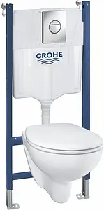 Комплект 6 в 1 Grohe Solido 39415000 с кнопкой Sail 38965000 хром глянцевый Комплект 6 в 1 Grohe Solido 39415000 с кнопкой Sail 38965000 хром глянцевый, 1