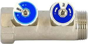 Коллектор регулирующий проходной 2 отвода 1"в/н x ¾"ек Uni-fitt 406N4320 Коллектор регулирующий проходной 2 отвода 1"в/н x ¾"ек Uni-fitt 406N4320, 3