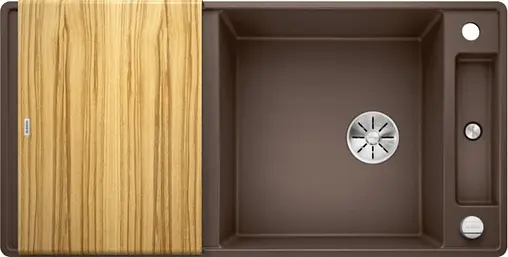 Мойка кухонная Blanco Axia III 6 S-F 100 (доска ясень) кофе 523525