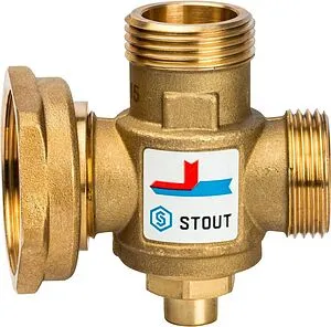 Трехходовой термостатический антиконденсационный клапан 1&quot; Kvs 3.2 Stout SVM-0050-326005, 2