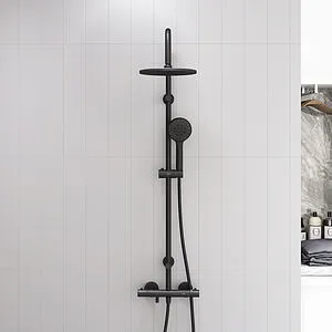 Душевая система с термостатом для ванны Dorff Futura чёрный матовый D0710522 Душевая система с термостатом для ванны Dorff Futura чёрный матовый D0710522, 5