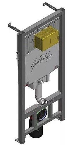 Комплект 5 в 1 Jacob Delafon Struktura E21741RU-00 с кнопкой E4316-CP хром глянцевый