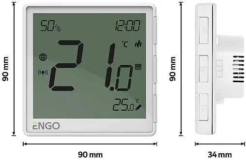 Проводной комнатный терморегулятор ZigBee ENGO белый EONE-230W