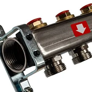 Группа коллекторная без расходомеров 8 отводов 1&quot;в/в x ¾&quot;ек Stout SMS 0922 000008, 4