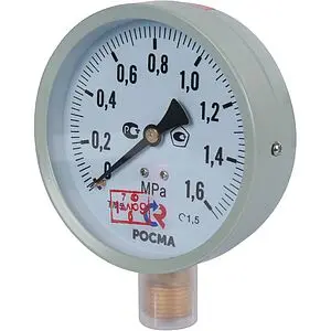 Манометр радиальный Росма ТМ-510Р.00 100мм 16 бар ½" 00000006818 Манометр радиальный Росма ТМ-510Р.00 100мм 16 бар ½" 00000006818, 3