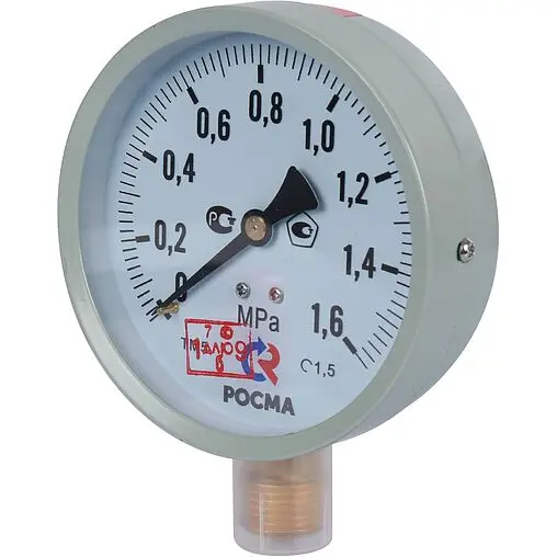 Манометр радиальный Росма ТМ-510Р.00 100мм 16 бар 1/2" 00000006818 ...