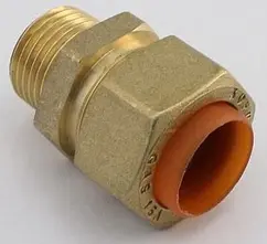 Муфта переходная для газа 15мм x ½"н Kofulso GBC15 Муфта переходная для газа 15мм x ½"н Kofulso GBC15