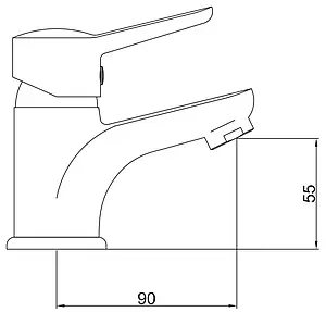Смеситель для раковины Gross Aqua Alfa хром 6211313C, 2