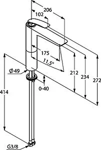 Смеситель для раковины Kludi Balance хром 522960575 Смеситель для раковины Kludi Balance хром 522960575, 2