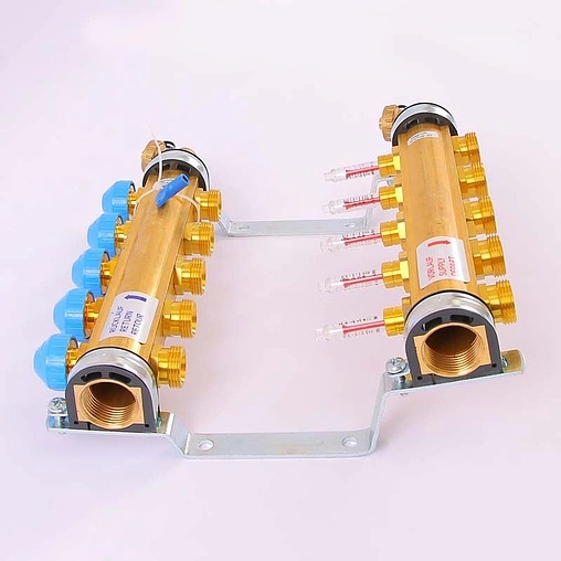 Группа коллекторная с расходомерами 5 отводов 1&quot;в/в x ¾&quot;ек Watts HKV/T 10004199