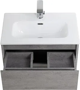 Тумба под умывальник подвесная BelBagno KRAFT 39 70 Cemento Grigio KRAFT 39-700/390-2C-SO-CG Тумба под умывальник подвесная BelBagno KRAFT 39 70 Cemento Grigio KRAFT 39-700/390-2C-SO-CG, 5