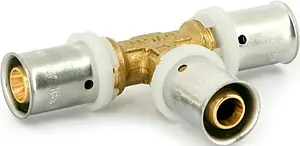 Тройник пресс соединительный 26мм x 26мм x 26мм Uni-fitt 706G8880 Тройник пресс соединительный 26мм x 26мм x 26мм Uni-fitt 706G8880, 1