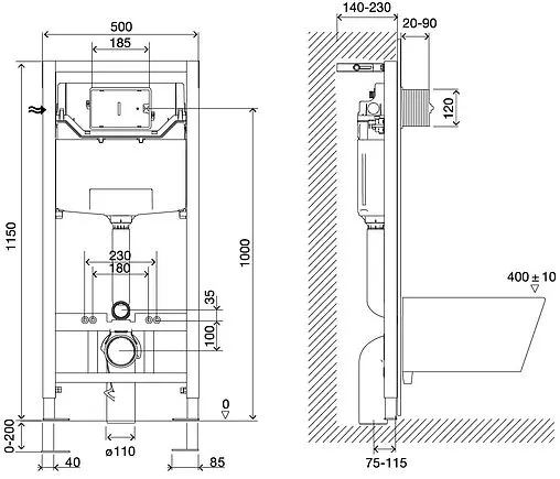 Комплект 5 в 1 Lemark Peneda Expert+Bit+ Florex White 100123425 с кнопкой Bit 9803007 хром матовый