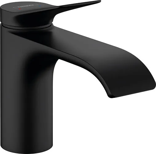 Смеситель для раковины Hansgrohe Vivenis 80 чёрный матовый 75012670