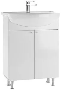 Тумба-умывальник напольная Айсберг Промо 60 белый DP2602T+4607152361513, 1