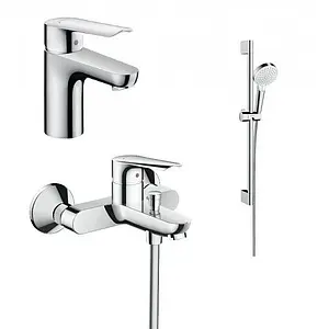 Комплект для ванны 3 в 1 Hansgrohe Logis E хром SetLogisE100C, 1
