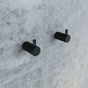 Крючок 2шт IDDIS Petite чёрный матовый PET2SB3i41 Крючок 2шт IDDIS Petite чёрный матовый PET2SB3i41, 3