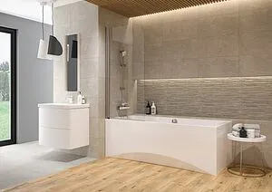 Шторка на ванну 700мм прозрачное стекло Cersanit Easy 70 P-PN-EASY*70-n, 2