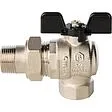 Кран шаровый с американкой угловой ¾"в x ¾"н Stout ГОСТ Р 59553-2021 SVB-0008-200020