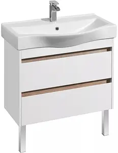 Тумба-умывальник Aquaton Нортон 80 белый глянец 1A2489K0NT010 Тумба-умывальник Aquaton Нортон 80 белый глянец 1A2489K0NT010, 3