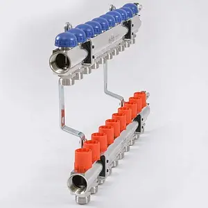 Группа коллекторная без расходомеров 10 отводов 1&quot;в/в x ¾&quot;ек Uni-fitt 441E4310, 4