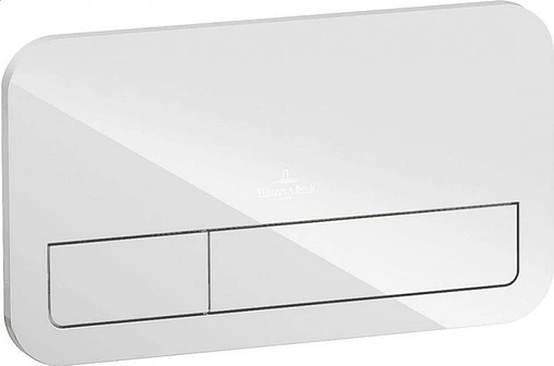 Клавиша смыва для унитаза Villeroy&amp;Boch ViConnect 922400RE стекло/белый
