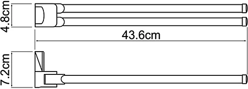 Полотенцедержатель Wasserkraft Exter бронза 5231