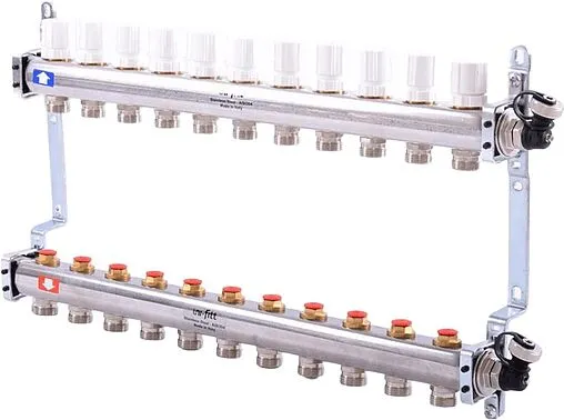 Группа коллекторная распределительная 11 отводов 1&quot;в/в x ¾&quot;ек Uni-fitt 451I4311