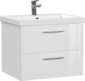 Тумба-умывальник подвесная Cersanit Lara 60 белый 64133+, 1