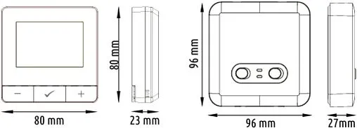 Беспроводной комнатный терморегулятор Wi-Fi ENGO белый E20i-W