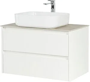 Тумба-умывальник подвесная BelBagno KRAFT 80 Bianco Opaco KRAFT-800-2C-SO-BO+, 4