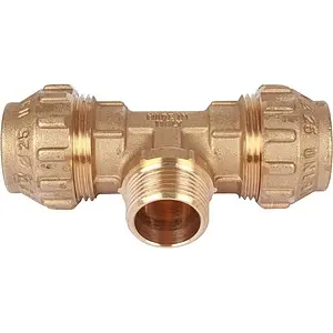 Тройник компрессионный переходной 25мм x ¾"н x 25мм Tiemme 3400069 Тройник компрессионный переходной 25мм x ¾"н x 25мм Tiemme 3400069, 5