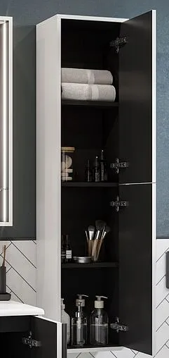 Шкаф-пенал подвесной Aquaton Ривьера 32 белый матовый 1A239203RVX20