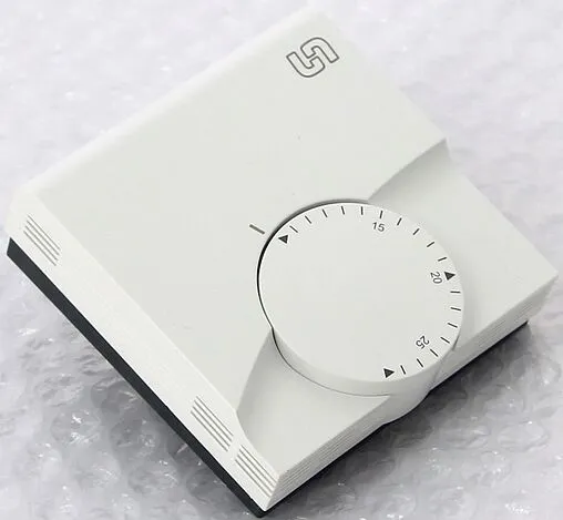 Проводной комнатный терморегулятор НЗ 230В Uni-fitt белый 342M1000