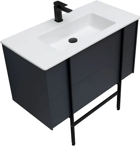 Тумба под умывальник подвесной Allen Brau Reality 90 антрацит 1.32006.AM