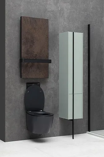 Унитаз подвесной безободковый Allen Brau Fantasy черный матовый 4.11004.31