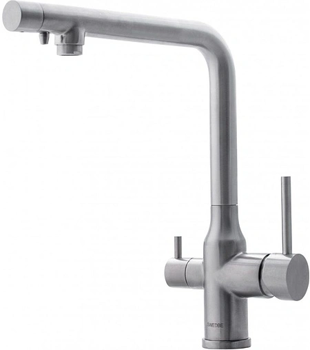 Смеситель для кухни с подключением к фильтру Swedbe Selene Plus нержавеющая сталь 8146 Смеситель для кухни с подключением к фильтру Swedbe Selene Plus нержавеющая сталь 8146