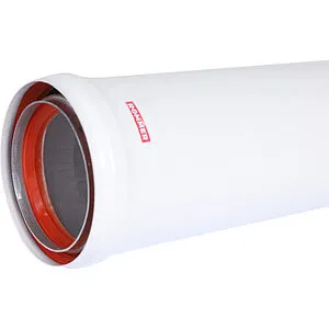 Удлинитель дымохода Ø 80/100мм L=250мм (Al) утепленный Rommer RCA-0080-800250, 3