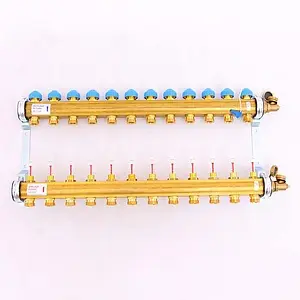 Группа коллекторная с расходомерами 12 отводов 1"в/в x ¾"ек Watts HKV/T 10004206 Группа коллекторная с расходомерами 12 отводов 1"в/в x ¾"ек Watts HKV/T 10004206, 2