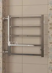 Полотенцесушитель водяной лесенка Terminus Вега П5 500х606 б/п 500 полированная сталь 4620768886638, 3