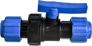 Кран шаровый с американкой для пнд трубы 20мм x 20мм ТПК-Аква 555220020 Кран шаровый с американкой для пнд трубы 20мм x 20мм ТПК-Аква 555220020, 1